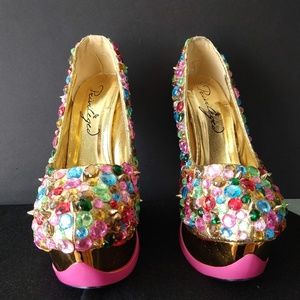 Privileged Bedazzled Wedges